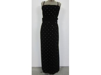 Vintage Black  Velvet Dress