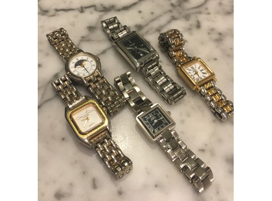 Group Lot Of 5 Ladies Watches