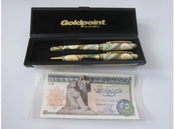 Silk Writer GoldPoint Pens In Beautiful Case