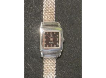 Ladys Sterling Silver ECCLISSI Watch With Mesh Bracelet