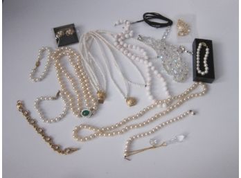 Assorted Lot Of Pearls And Beads