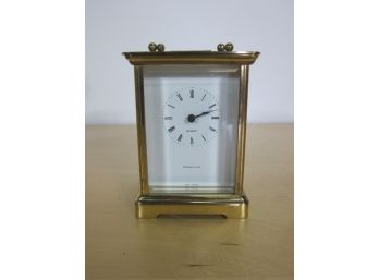 Tiffany &  Co Brass Carriage Quartz  Clock