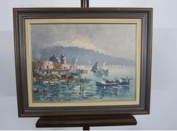 Painting Of Fishing Boats