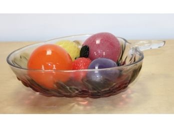 Glass Fruits With Bowl