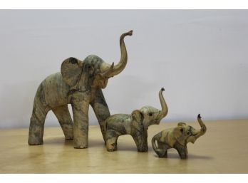 Set Of 3 Elephants