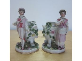 Pair Of Sitzendorf Figurines