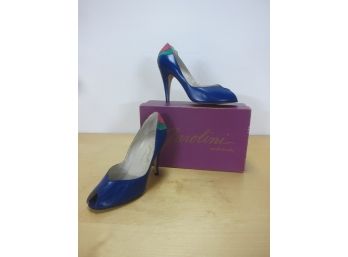 Pair Of Garoline Blue Shoe