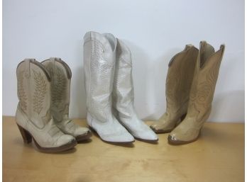3 Ladies Cowboy Boots