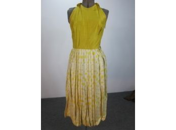 Vintage Polkadot Yellow Dress