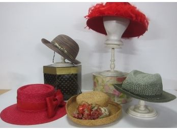 Group Lot Of Ladies Hats