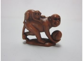 Small Carved Monkeys