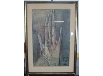 Vintage Print Of A Hand