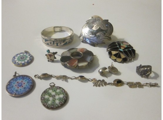 Assorted Lot Of Sterling (925) Jewelry