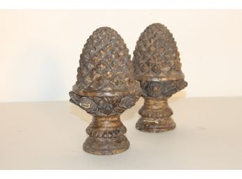 Pair Of Pinecone Bookends