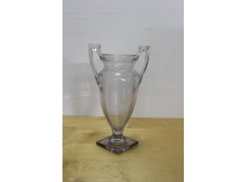 Glass Trophy Form Vase