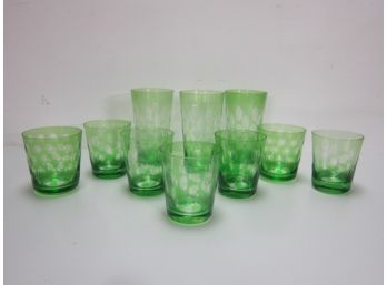 Group Of Tozai Home Green Glass #205