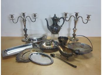 Group Lot Of Silver-Plated Lot