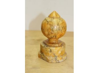 Yellow Marble Paperweight
