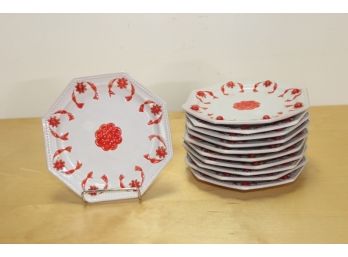 Carole Stupell Italian Pottery  Snack Sets