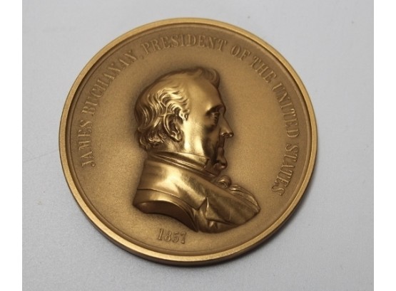 U.S. Mint Medal President James Buchanan 3' Bronze