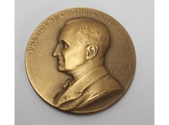 Harry S Truman 1st Presidential Inauguration Medal Bronze