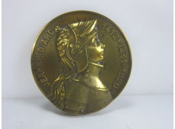 III REPUBLIC Médaille De La Ville De Mortagne - Jeanne D’Arc Bronze Medal