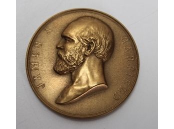 US Mint James A Garfield Presidential High Relief Bronze Inaugural Medal