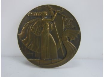 Art Deco City Of Paris On Galley FLVCTVAT NEC MERGITUR Medal