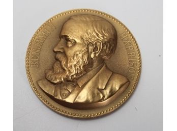 U.S. Mint Medal No. 123 President Benjamin Harrison 3' Bronze