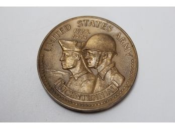 Large United States Army Bicentennial Bronze Medal 1775-1975