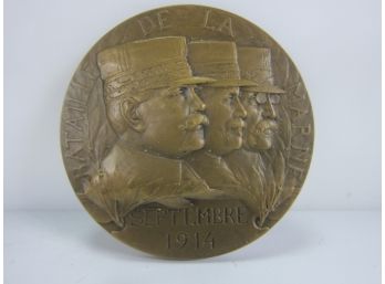 First Battle Of The Marne 1914' BRONZE MEDAL