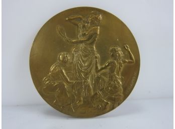 Médaille En Bronze Couture Champs Elysées Par G A Brunet