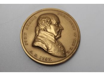 John Adams  A.D 1797 Bronze Medal