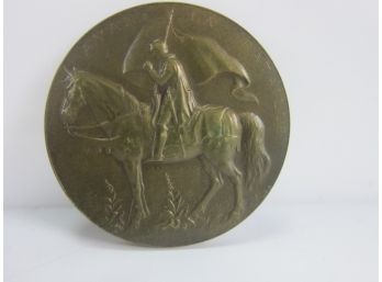 FRENCH ART MEDAL JOAN OF ARC By MOUCHON
