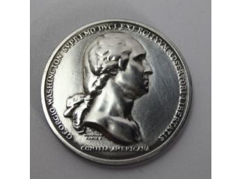 George Washington Svpremo DVCI US Treasury Pewter Medal Award Before Boston