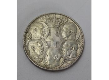 1963 Greece 30 Drachmai  Centennial - 5 Greek Kings  World Silver Coin
