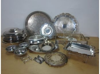 Assorted Lot Of Silver Plated
