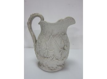 Antique Parian Ware 'Gipsey' Pitcher Jones And Walley 1842-1845 Staffordshire