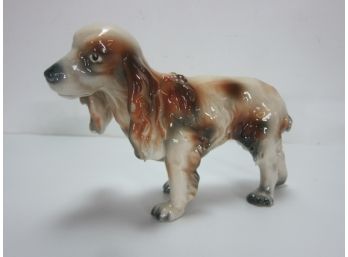 Vintage Porcelain Dog Figurine Made In Italy