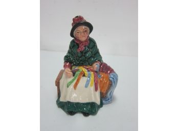 Miniature  Royal Doulton Figurine, Silks And Ribbons, HN 4808