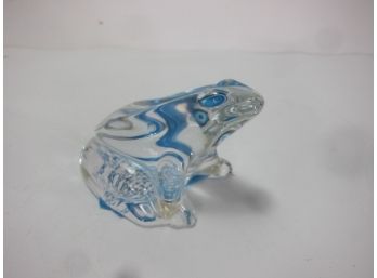 Baccarat Crystal Paperweight Frog (97)