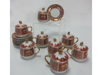 'Beautiful Fitz & Floyd '  Cup And Saucers (99)