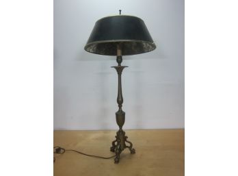 Vintage Brass Desk Lamp With Shade (65)