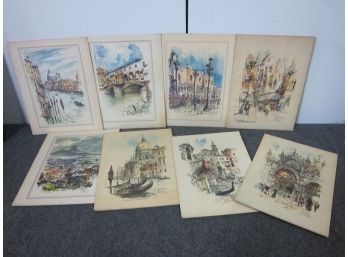 Group Of Colored Prints (262)