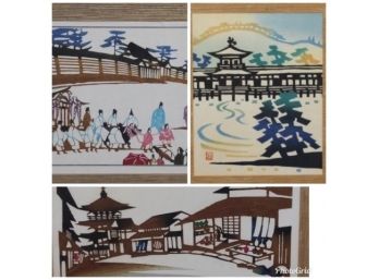3 Japanese Prints  Pencil Signed (95)