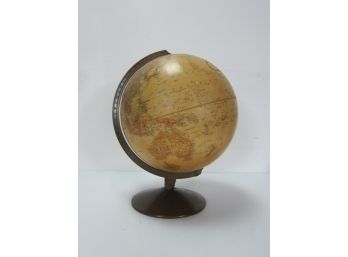 Vintage Replogle Globemaster 12 Inch Globe LeRoy M. Tolman Raised Metal Base
