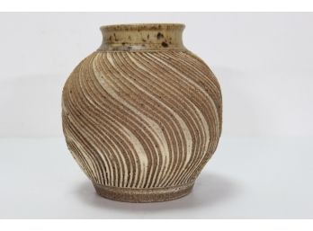 Signed Medium Pottery Vase