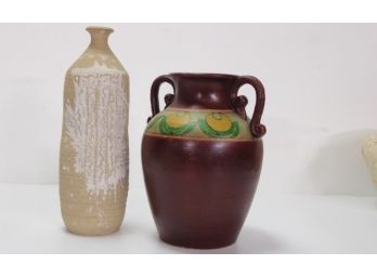 2 Pottery ( Vase & Bottle)