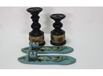 Group Lot Of Candle Holders