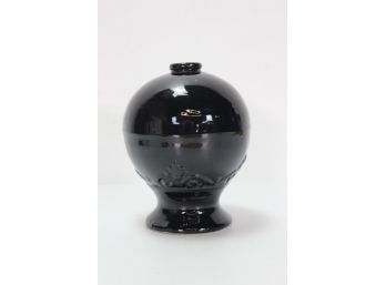 Unsigned Black Glaze Vase